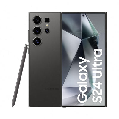 Samsung Galaxy S24 Ultra AI Smartphone, Android-Handy ohne Vertrag, 12GB RAM/512GB Speicher, 200-MP-Kamera, S Pen, Lange Akkulaufzeit, Titanium Black, 3 Jahre Herstellergarantie