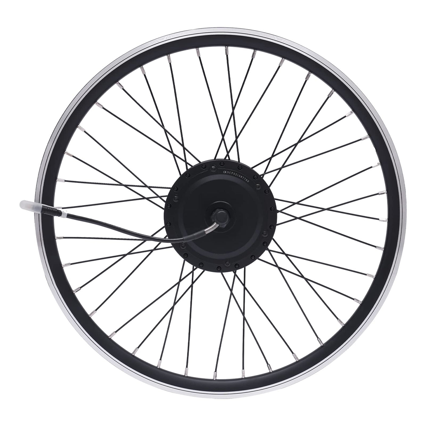 Elektrofahrrad Umbausatz|24 Zoll 36V 500W E-Bike Conversion Kit, Umbau Motor Kit E-Bike Radfahren Nabe Umwandlung Dual Mode Controller|30-35KM/H (Vorderrad)