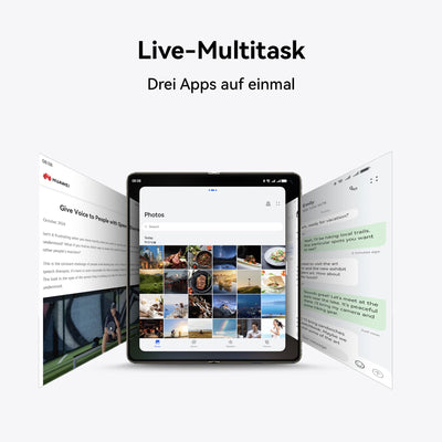 Huawei Mate X6, 12+512G,klappbare Form, Ultraschlank und robust, Ultra Chroma Kamera,Kunlun Glass™ der 2. Generation,Huawei X-True™ Display,Live-Multitask, Lange Akkulaufzeit,Nebula Red