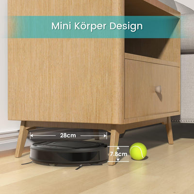 LEFANT 210PG Saugroboter mit 2200 Pa,WLAN Roboterstaubsauger Kompatibel mit Alexa und APP-Steuerung,120 Min Laufzeit, Staubsauger Roboter optimiert für Teppich Tierhaare Hartböden mit Ladestation