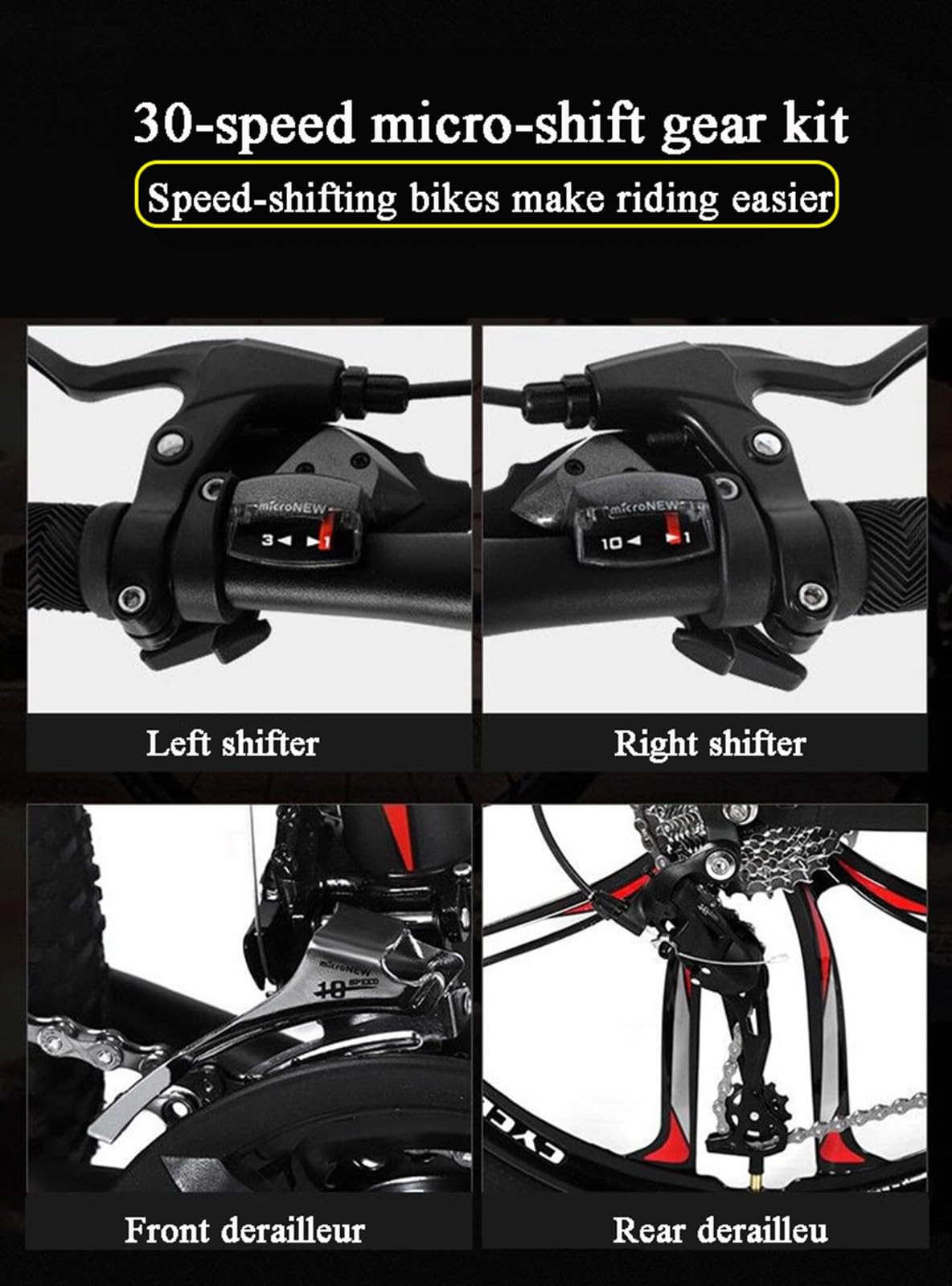 Wmmner Mountainbike 26 Zoll Carbonstahl Scheibenbremse Speed Mountainbike Schüler Männer Und Frauen Fahrrad Fahrrad Höhenverstellbar/B/26 Zoll 21-Gang