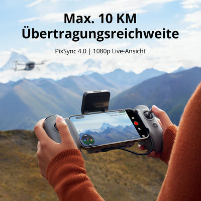 Potensic ATOM 2 GPS Drohne mit Kamera, 4K HDR-Video, 8K Foto, 10KM Übertragung, < 249g, 3-Achsen-Gimbal, AI-Folgen/AI-Nacht/QuickShots/Vertikale Aufnahmen, 3 Akkus 96 Min. Flugzeit, C0, für Erwachsene