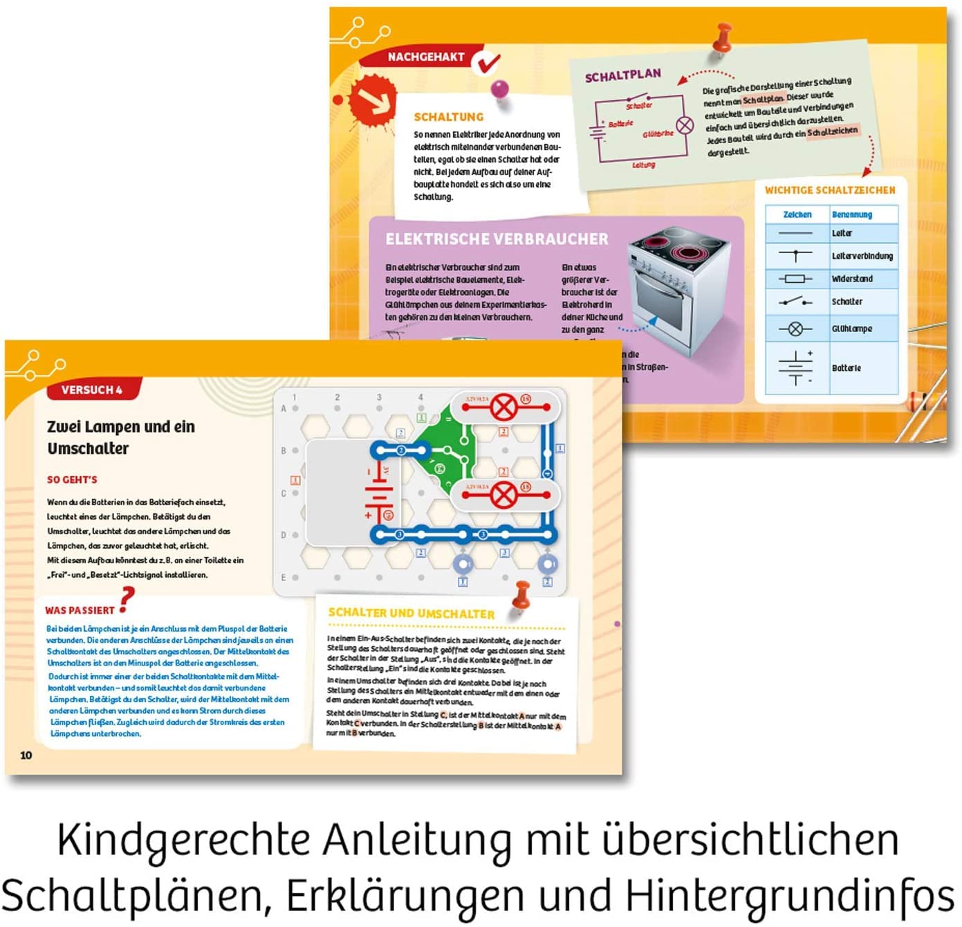 KOSMOS 620530 Easy Elektro - Light. Erste elektrische Stromkreise erstellen. Spielerisch die Elektrizität entdecken. Experimentierkasten zu Elektrotechnik für Kinder ab 8-12 Jahre