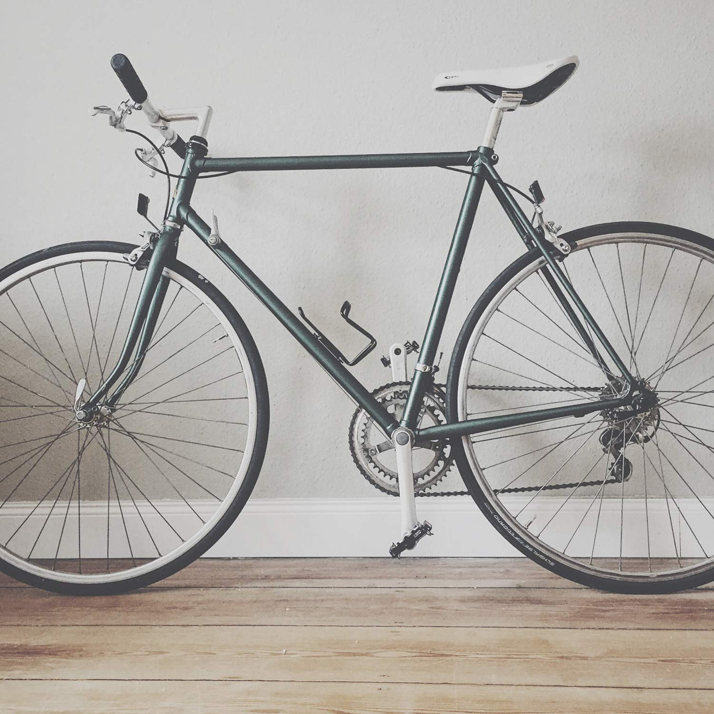 MOOXIBIKE Racing Green Matt metallic Fahrradfolie für Rennrad, MTB, Trekkingrad, Fixie, Hollandrad, Citybike, Scooter, Rollator für circa 13 cm Rahmenumfang, 2 x 150 x 13 cm