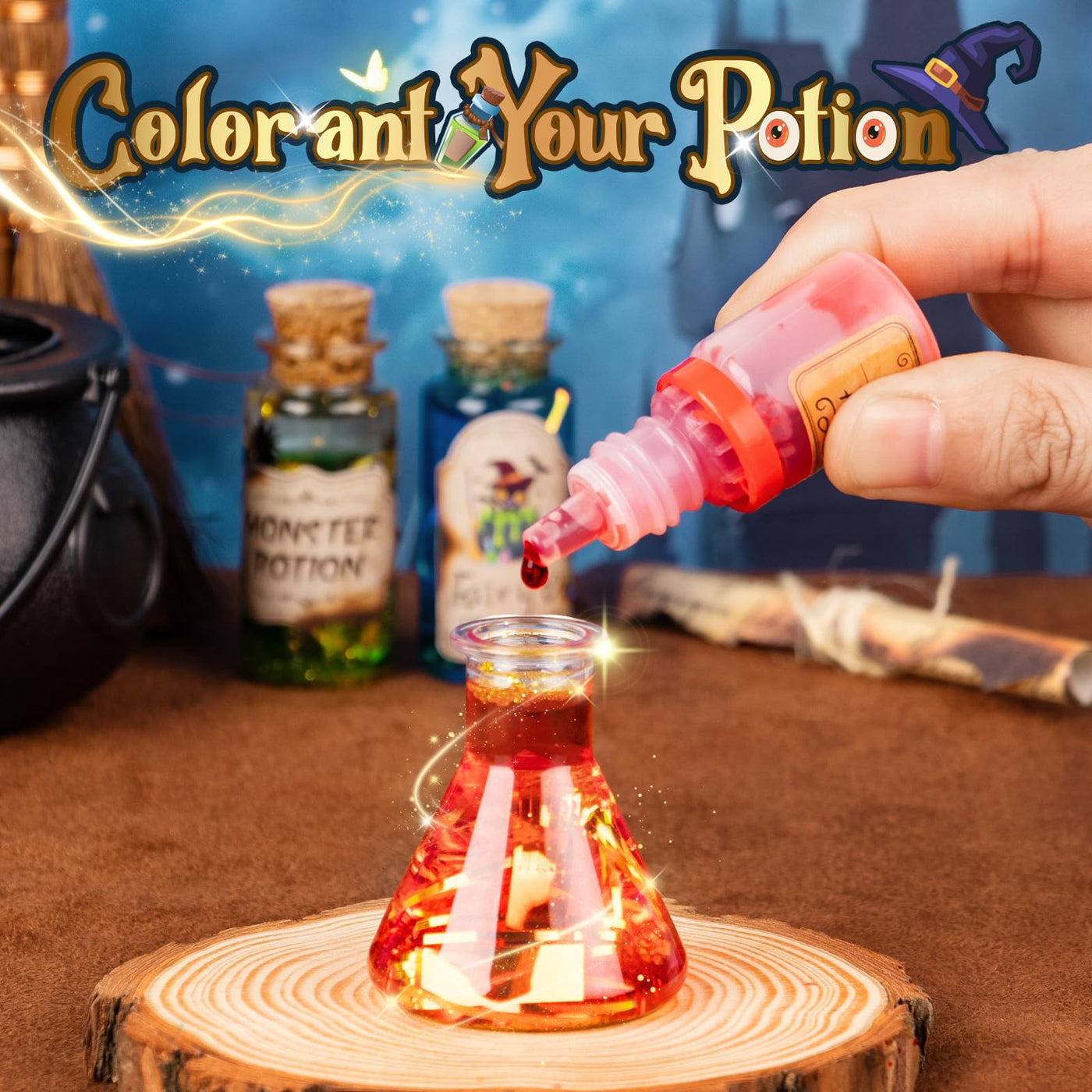 Mostof Zaubertränke-Sets für Kinder, Mix 20+ Fee Magische Experimente Tränke und Magischer Kessel, Kreatives Geschenke für Mädchen Jungen Alter 8-12