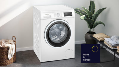 Siemens WU14UT42, iQ500 Waschmaschine, 9kg, 1400 UpM, Unterbaufähig, Extra stromsparend und leise, varioSpeed für kürzere Programme, LED-Display, Outdoor-Programm, Nachlegefunktion, aquaStop
