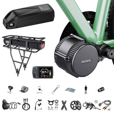 BAFANG Mittelmotor mit Akku 36V 250W 350W 500W BBS01B 48V 750W 1000W 500W 250W BBS02B G340 Motor mit optionalem E-Bike Display Custom E-Bike Umbausätze für BB68mm Mountainbike