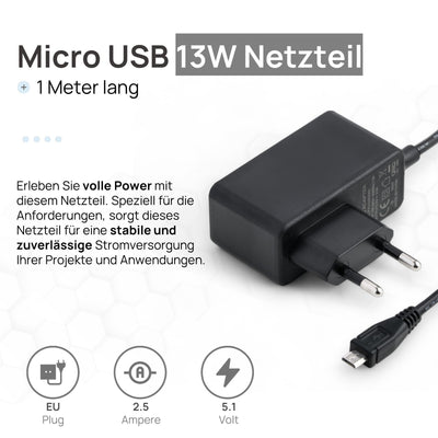 Raspberry Pi 3 B Starter-Set | Netzteil | Gehäuse | 64GB SD-Karte | HDMI Kabel 1m | USB-Kartenleser | Kühlkörper | Raspberry Pi 3 B 1GB RAM