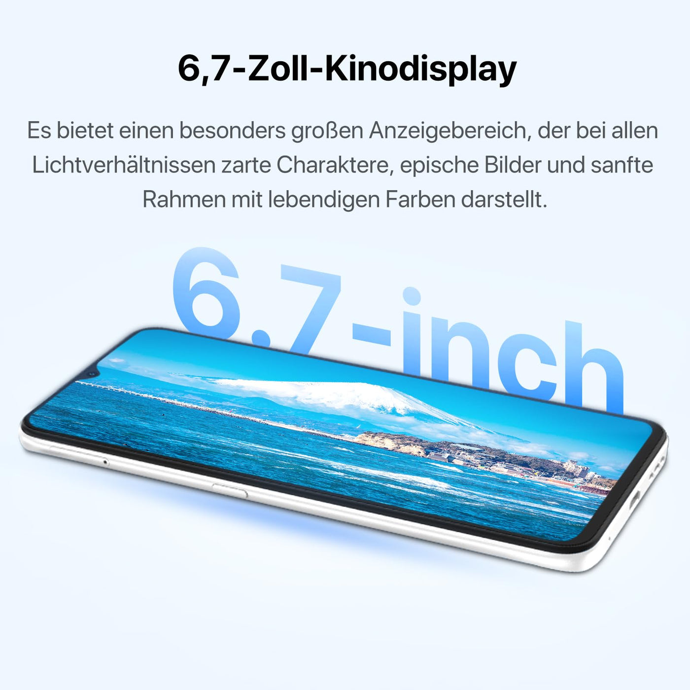 UMIDIGI F3S Android Smartphone Ohne Vertrag,6GB + 128GB Handy ohne vertrag, 6.7 Inch Phone, 48MP Triple Camera, 5150mAh Battery Android 11 Intelligent Mobile Phone Fingerprint/Octa Core/4G LTE/OTG