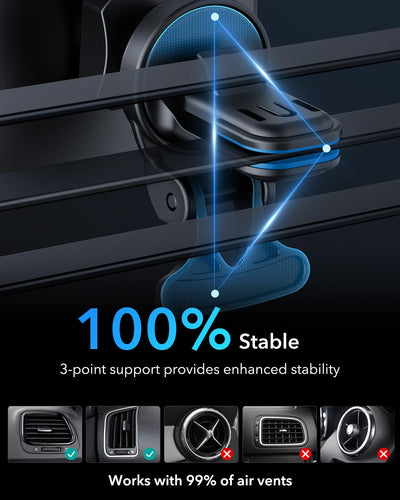 ESR 15W für Magsafe Autohalterung mit Ladefunktion, Handyhalterung Auto Ladegerät, Magnet Kabellose Handyhalterung Auto mit Ladefunktion für iPhone Air/17/16/15/14/13/12, Galaxy S25, Schnellladung