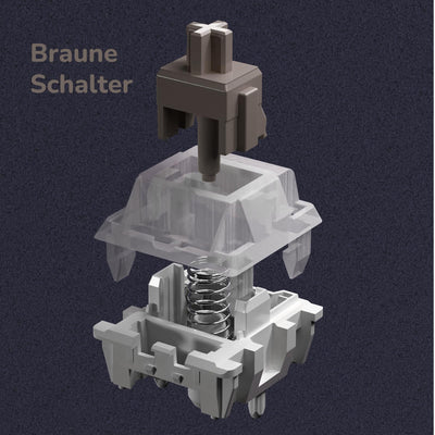 RK ROYAL KLUDGE M75 Gaming Tastatur kabellos 75% TKL Mechanische Tastatur RGB 2,4 GHz Wireless/Bluetooth/USB-C QWERTZ mit OLED-Smart-Display und Knopf Hot Swappable Braune Schalter, Lavendelviolett