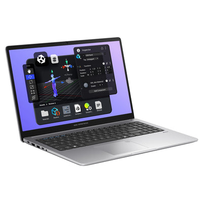 ASUS ExpertBook P1 Business Laptop, Intel Core i5-13420H, 16 GB DDR5 RAM, 1 TB PCIe SSD, 15.6" FHD (1920x1080) Display, Intel UHD Graphics, QWERTZ Numerische Tastatur, Windows 11 Pro, Grau