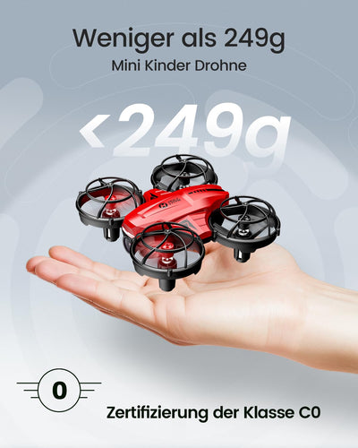 Holy Stone HS420 Mini Drohne mit HD 1080P Einstellbarer Kamera,mit 2 Steuerungsmodi,Not Aus,Umkreisen,360°Flip,Headless Modus,2 Geschwindigkeiten Geschenk für Anfänger Kinder,co