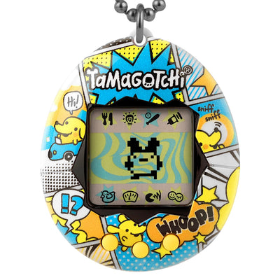 Bandai - Tamagotchi - Original Tamagotchi - Pochitchi Comic Book - Elektronisches virtuelles Haustier - Interaktives Haustierspielzeug - Erdbeermotiv - Spielzeug für Kinder ab 8 Jahren - 42976