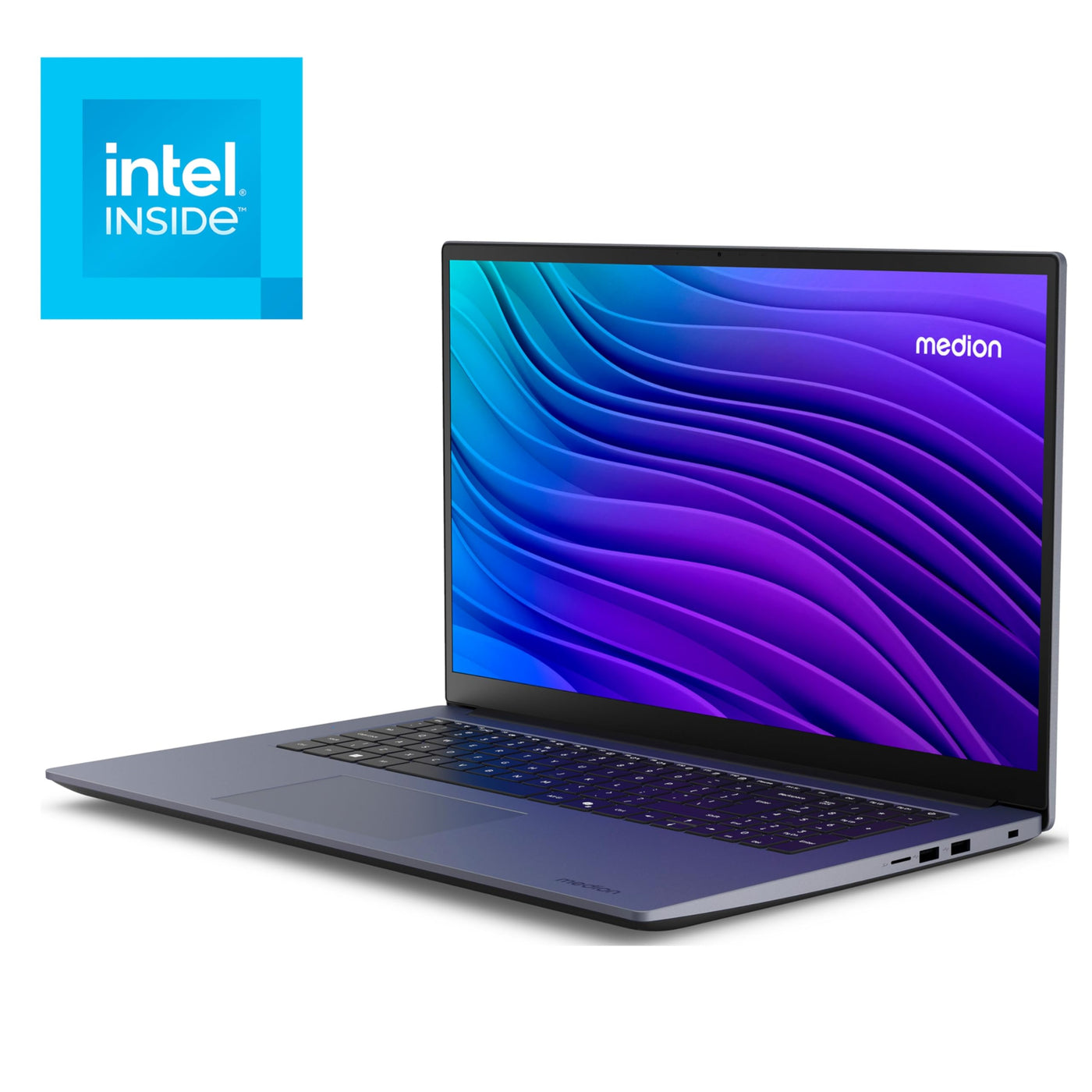 MEDION Avantum 17 E1e 43,9 cm (17,3 Zoll) Full HD Laptop (Intel N100, 4GB DDR4 RAM, 128GB SSD, HD Webcam, WLAN, Windows 11 Home)