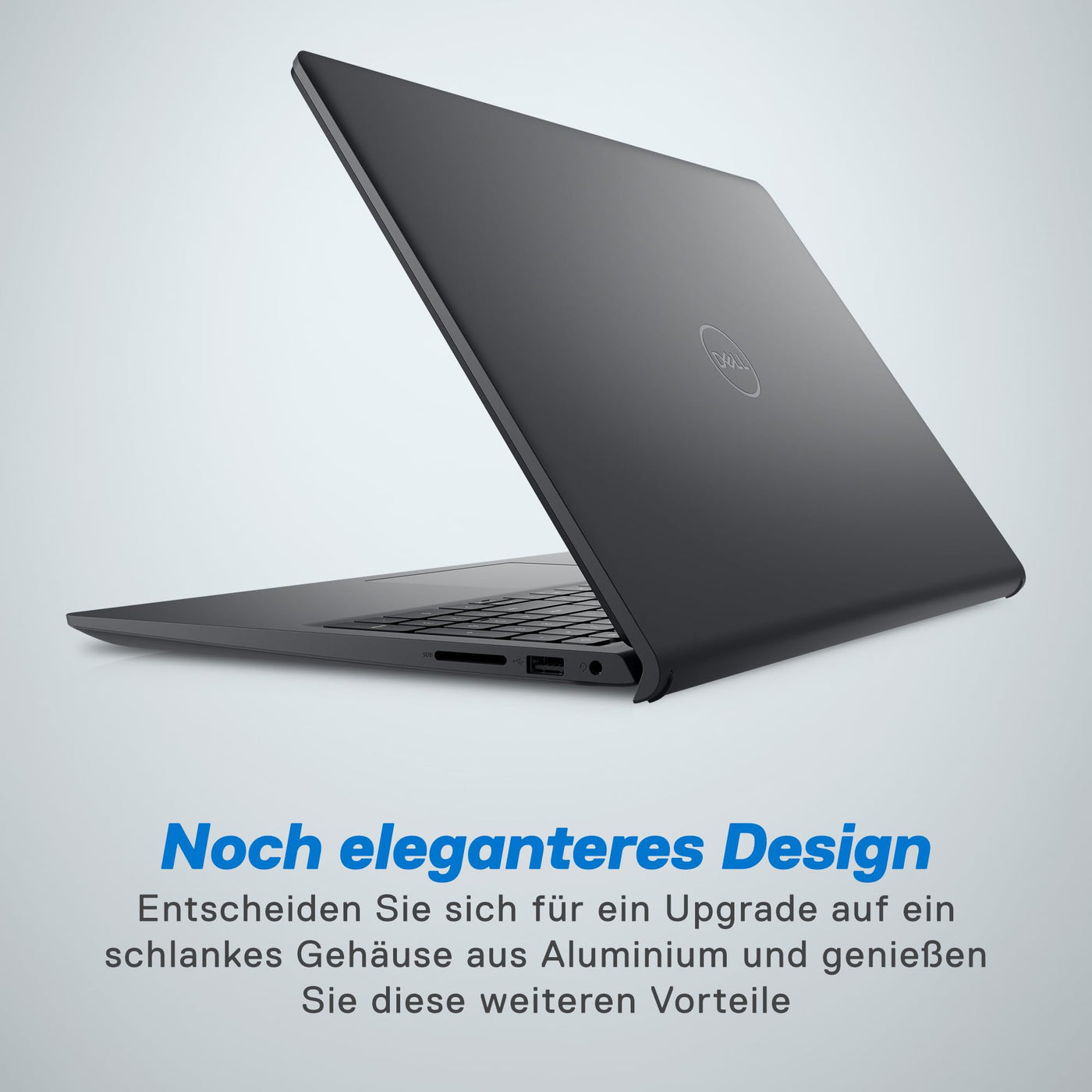 Dell Inspiron 15 3535 Laptop 15.6 Inch FHD 120Hz, AMD Ryzen 5 7520U, 8GB RAM LPDDR5, 512GB SSD, AMD Radeon Graphics, Intel Wi-Fi 6, Windows 11 Home, German QWERTY Black