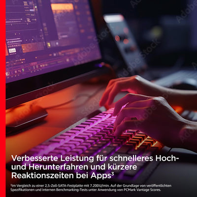 SanDisk Ultra 3D SSD 2 TB SSD interne SSD Festplatte (SSD intern 2,5 Zoll, stoßbeständig, 3D NAND-Technologie, n-Cache 2.0-Technologie, 560 MB/s Übertragungsraten) Schwarz