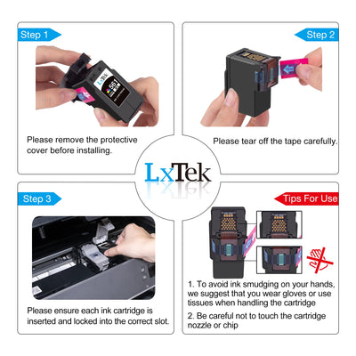 LxTek PGI-560XL CLI-561XL Multipack Tintenpatrone als Ersatz für Canon Druckerpatronen 560 561 für Pixma TS5350 TS5351 TS5352 TS5353 TS7450 TS7451 (Schwarz, Farbe, 2er-Pack)