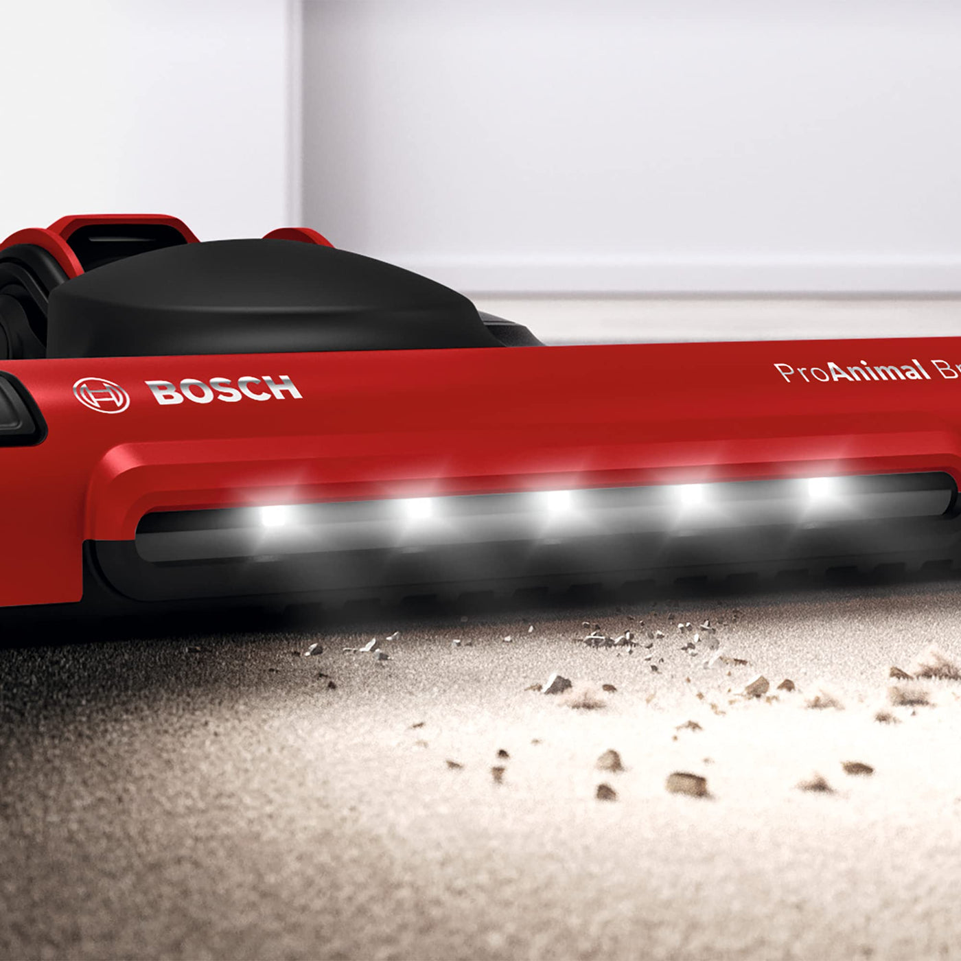 BOSCH BBH3ZOO28 Flexxo Zoo'o 2in1 Akku- und Multifunktions-Besensauger - 2 Geschwindigkeiten - 28 V - 55 Min. Laufzeit - Rot