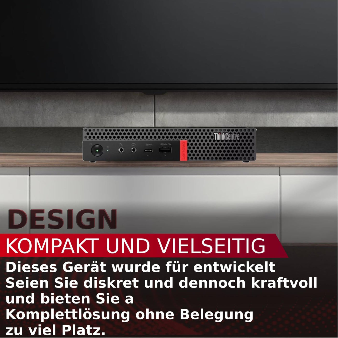 Lenovo Mini-PC ThinkCentre Core Full | Core i5 bis 3,50 GHz | RAM 32GB | NVMe SSD 512 GB WLAN | USB-C | Win 11 Professional Office 2021 36 Monate Garantie (erneuert)