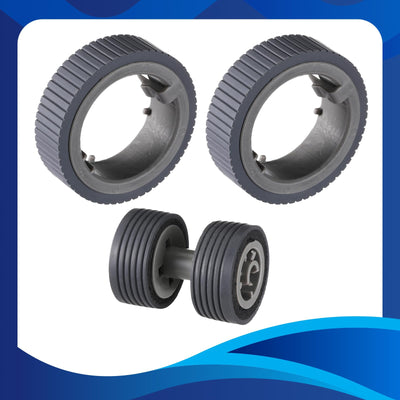 Threlaco Scanner Bremse und Pick Roller Set Scanner Papier Verbrauchsmaterial Kit Computer Scanner Zubehör Kompatibel mit Fi-7160 Fi-7260 Fi-7140 Fi-7240 Fi-7180 Fi-7280 Fi-7300nx Pa03670-0001