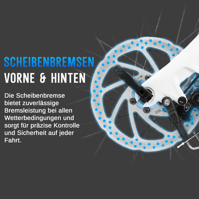 AsVIVA E-Bike Klapprad 20 Zoll – faltbares Pedelec für Erwachsene, 14,0Ah Samsung Akku, bis 100 km Reichweite, 25 km/h – leichtes E-Faltrad für Damen & Herren – elektrisch & kompakt (Weiß)