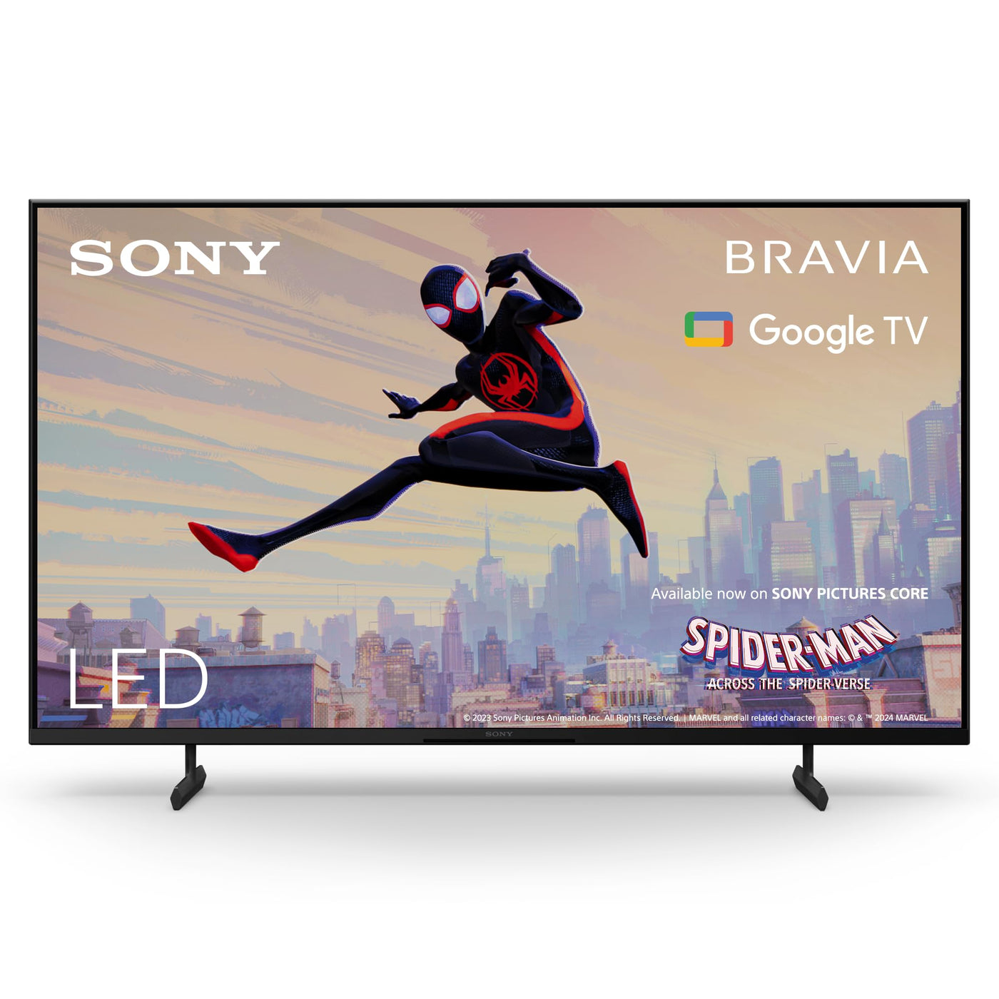 Sony BRAVIA, KD-43X80L, 43 Zoll Fernseher, LED, 4K HDR, Google TV, Smart TV, Works with Alexa, BRAVIA CORE, TRILUMINOS PRO, HDMI 2.1, Gaming-Menü mit ALLM