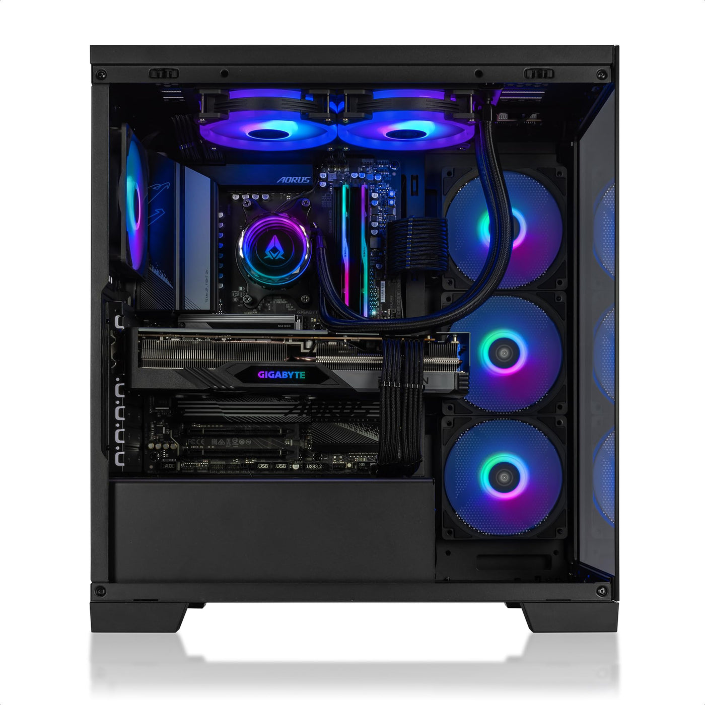 Megaport Gaming PC Intel Core i9-12900KF • Windows 11 • GeForce RTX4080 SUPER 16GB • 64GB DDR4 • 2000GB M.2 SSD • Wasserkühlung • WLAN • Gamer pc Computer Gaming rechner