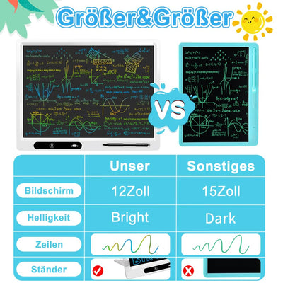 surekuo LCD schreibtafel kinder 22 zoll bunte lcd schreibtafel 2 Stiften und Verstellbarem Ständer, Ist Ein Pädagogisches Lernspielzeug Für Im Alter Von 3-12 Weihnachtsgeschenke