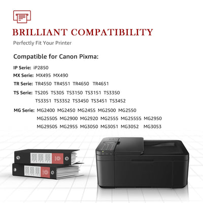 Toner Kingdom PG-545XL CL-546XL Kompatibel für Canon Druckerpatronen 545 546 XL für Canon TS3450 Tintenpatronen für Pixma TS3350 TS3150 TS3351 TS3452 TR4550 TR4551 TR4650 MX495 Tinte (Schwarz, Farbe)