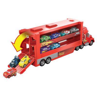 Mattel Disney Pixar Cars - Mini Racer Transporter Sortiment mit Mini Fahrzeug, Spielzeug ab 4+ Jahren GNW34