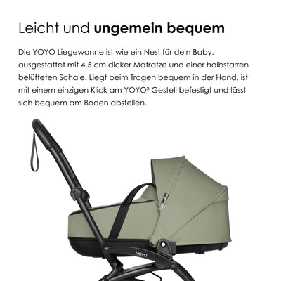 BABYZEN YOYO2 Kompletter Kinderwagen - Inklusive YOYO Liegewanne (Toffee), Kinderwagengestell (White) & 6+ Textilset (Toffee) - für Kleinkinder bis 22 kg