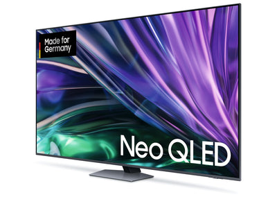 Samsung Neo QLED 4K QN85D Fernseher 55 Zoll, Samsung TV mit Neural Quantum 4K AI Gen2 Prozessor, Quantum-Matrix-Technologie, AI 4K Upscaling, Smart TV, KI TV, GQ55QN85DBTXZG, Deutsches Modell [2024]