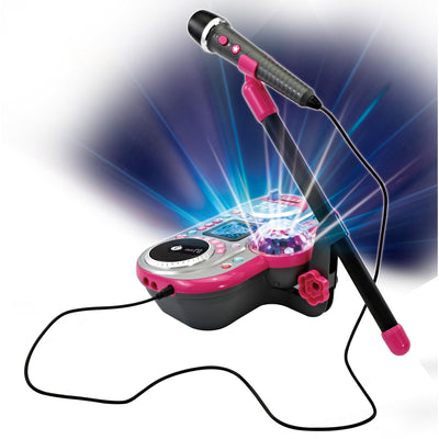 VTech Kidi Super Star DJ Studio pink – 10-in-1 Karaokespielzeug mit Mikrofon, abnehmbarem DJ-Mischpult und vielen Effekten zum Bearbeiten der Musik – Für Kinder von 6-12 Jahren