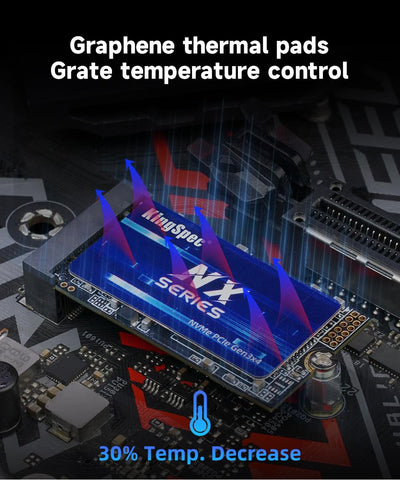 KingSpec 128GB M.2 2242 NVMe SSD - Up to 2200 MB/s Read Speed, PCIe 3.0 SSD with 3D NAND Flash, Compatible with PC, Laptop and Desktop