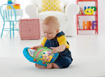 Fisher-Price Lernspaß, Liederbuch, Baby Musik Buch, Musikspielzeug für Babys, Elektronisches Kinderbuch, ab 6 Monate, Deutsche Version, CDH40