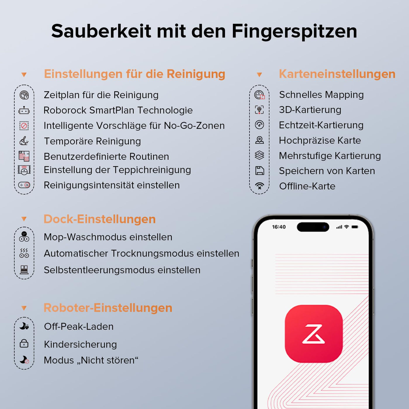roborock Qrevo Edge S5A Saugroboter mit Wischfunktion,Dual Anti-Tangle-System,17.000Pa,FlexiArm Design™ Kantenreinigung,Hebarem Wischmopp,75℃ Heißwasser-Moppwäsche (Weiß)