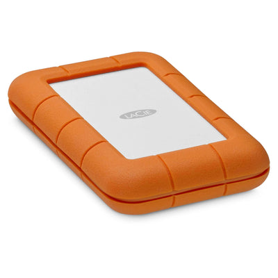LaCie Rugged 5TB tragbare externe Festplatte, 2.5 Zoll, PC & Mac, inkl. USB-C w/o USB-A Kabel, inkl. 2 Jahre Rescue Service, Modellnr.: STFR5000800