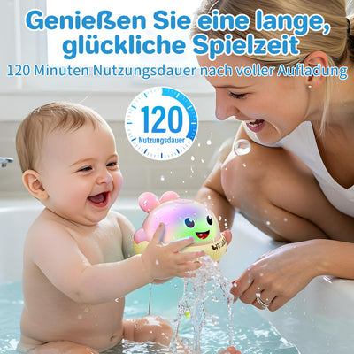 Badewannenspielzeug, Leuchtender spritzender Wal-Spielzeug, Badespielzeuge, ab 1 Jahr, Kleinkindspielzeug, Wasserspielzeug Baby