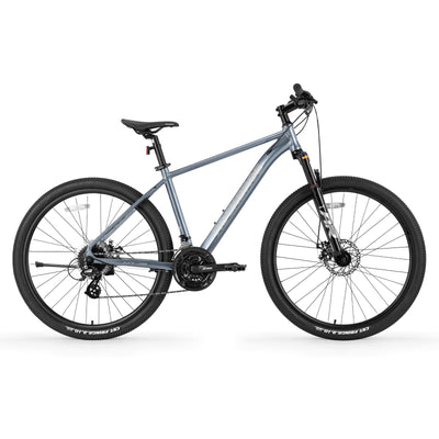 ROCKBROS MT·200 27,5 Zoll Mountainbike, Scheibenbremse Aluminium Fahrrad mit Altus M310 24 Gang Schaltung, 16/18/21 Zoll Rahmen für Herren und Damen Silber