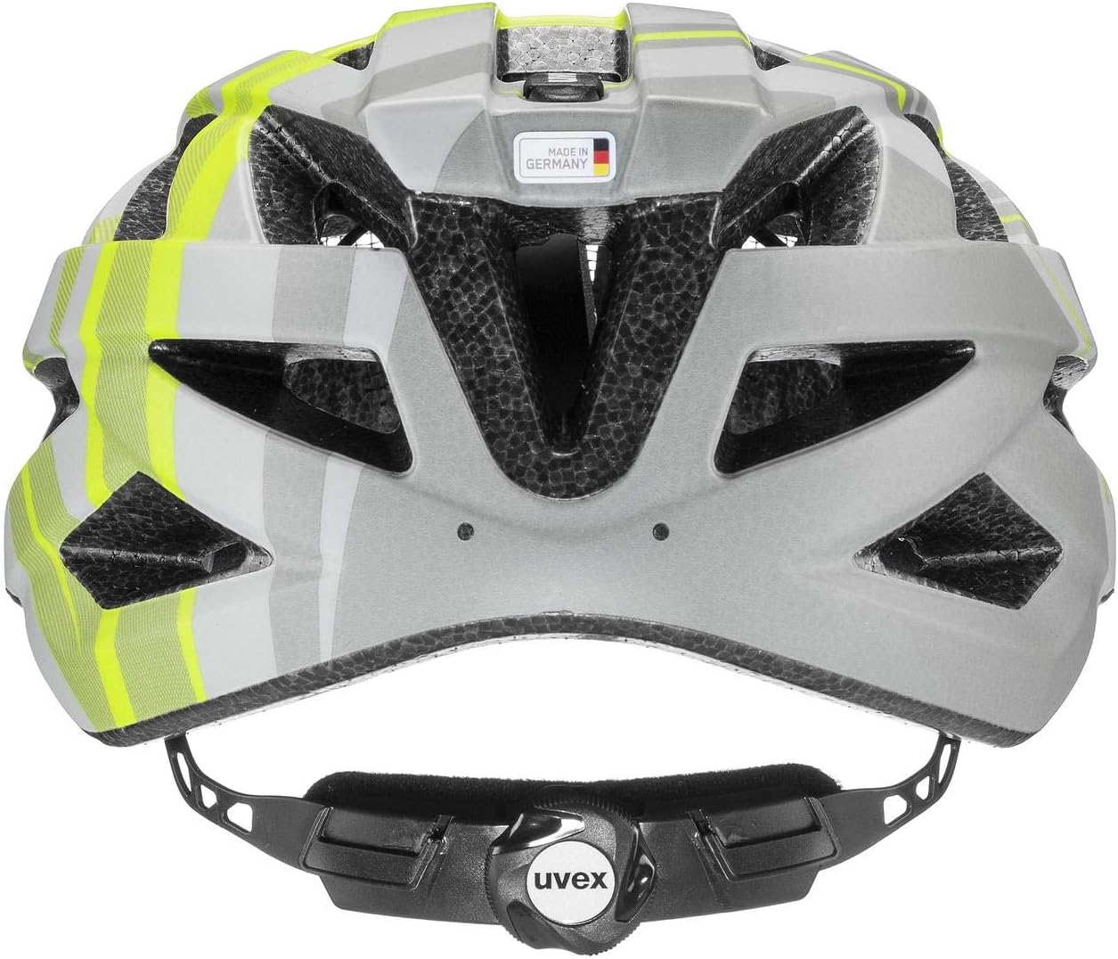 uvex air wing cc - leichter Allround-Helm für Damen und Herren - individuelle Größenanpassung - waschbare Innenausstattung - grey - lime matt - 52-57 cm