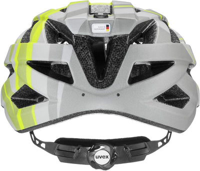 uvex air wing cc - leichter Allround-Helm für Damen und Herren - individuelle Größenanpassung - waschbare Innenausstattung - grey - lime matt - 52-57 cm