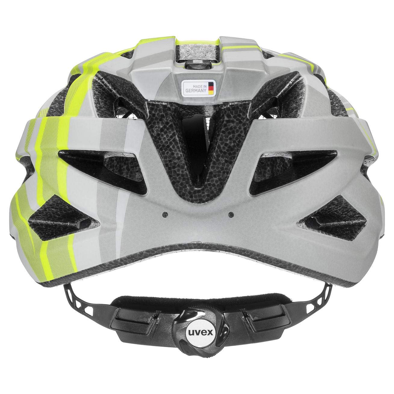 uvex air wing cc - leichter Allround-Helm für Damen und Herren - individuelle Größenanpassung - waschbare Innenausstattung - grey - lime matt - 52-57 cm