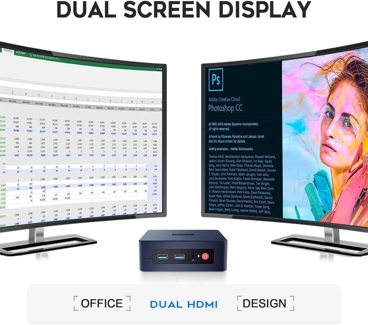 Beelink Mini S Mini-PC W11 Pro, Prozessor der 11. Generation N5095 (max. 2,9 GHz), 8 GB DDR4 + 128 GB SSD, WiFi 5 (802.11 b/g/n/ac), Bluetooth 4.0, Dual HDMI, 4k, USB 3.0