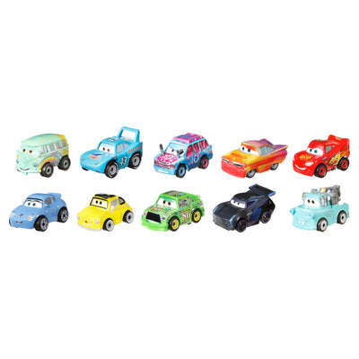 Mattel Disney und Pixar Cars Mini Racers 10er-Pack Sammlerfahrzeuge für Kinder und Sammler ab 3 Jahren, GRW27, [Mehrfarbig]