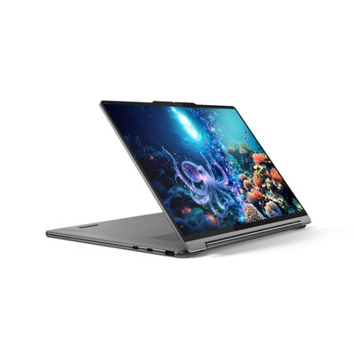 Lenovo Yoga 9i 2-in-1 Aura Edition Laptop | Copilot+ PC AI | 14" WQUXGA OLED Touch Display | Intel Core Ultra 7 | 32GB RAM | 1TB SSD | Intel Arc 140V Grafik | Windows 11 Home | QWERTZ | Luna Grau