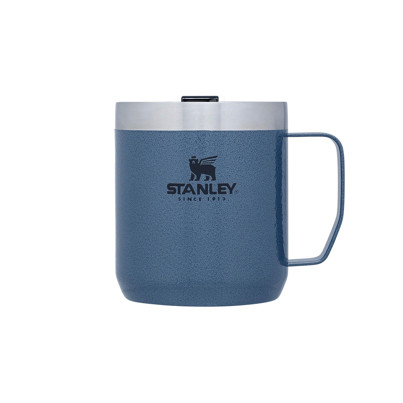 Stanley Classic Legendary Camp Mug Thermobecher 354 ml - Hält 1.5 Stunden Heiß - 3 Stunden Kalt - BPA-Frei - Spülmaschinenfest - Edelstahl Kaffeebecher To Go - Hammertone Lake