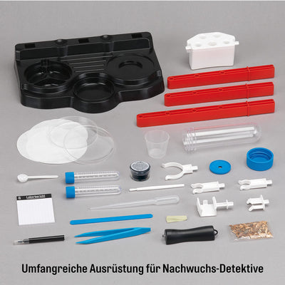 Die drei ??? Detektiv-Labor von KOSMOS, Untersuche Spuren und löse Geheimnisse, Laborstation zum Experimentieren mit viel Zubehör, Detektiv Spielzeug Set für Kinder ab 8 Jahren