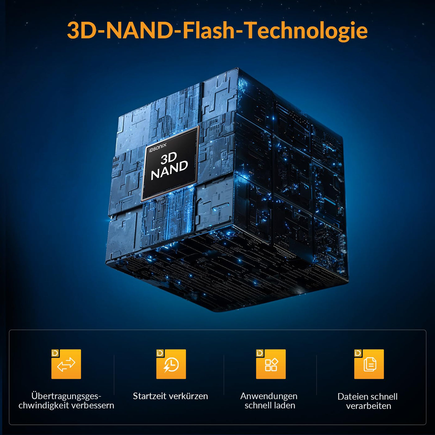 iDsonix M.2 SSD 2TB, NVME SSD M.2 2280 PCIE GEN4X4, Geschwindigkeit von bis zu 7.000 MB/s, interne SSD mit 3D NAND Blitz und Kühlkörper, interne Festkörperstatus Laufwerke für PS5, PC, Laptop, Desktop