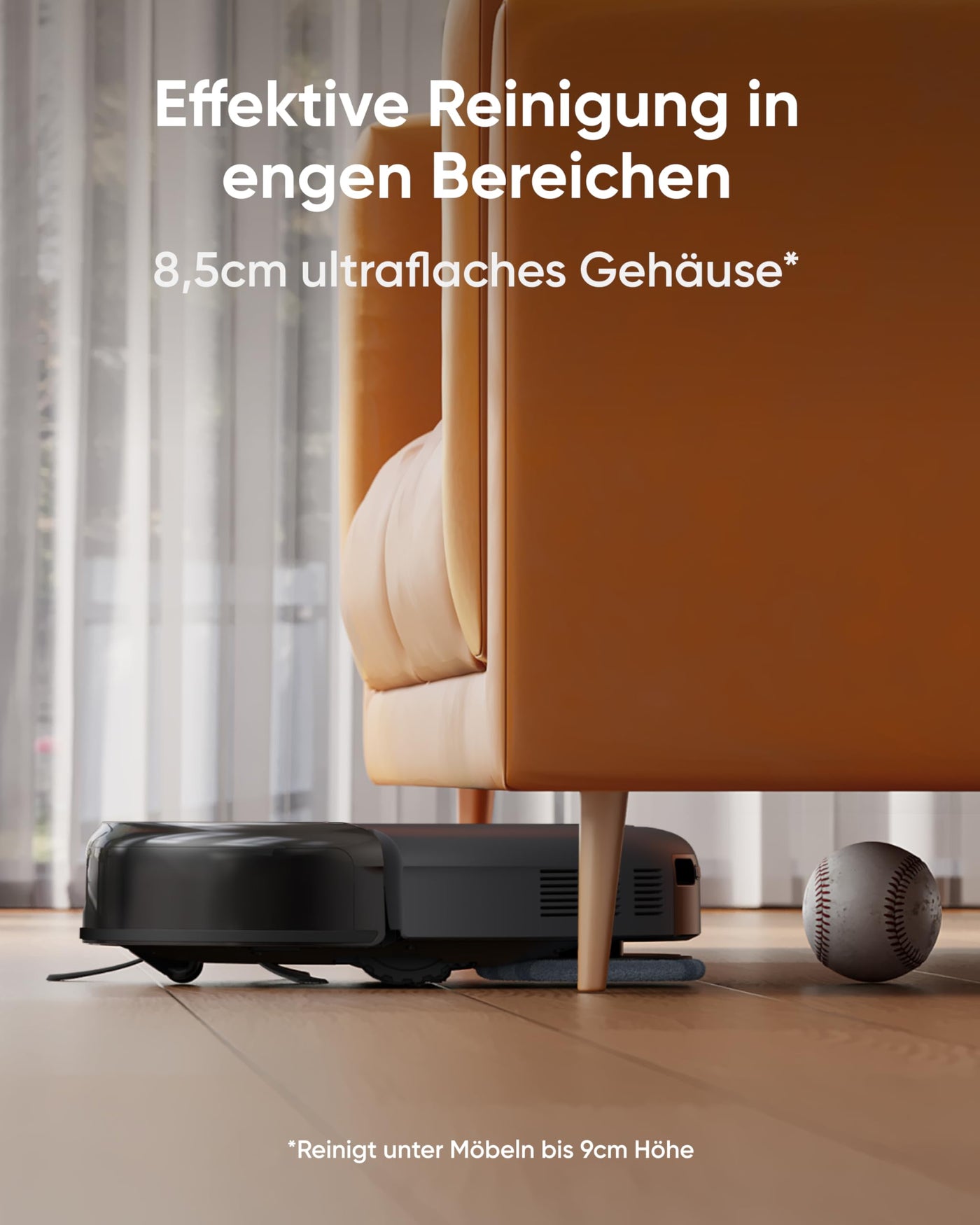 eufy Saugroboter Omni C20 mit All-in-One-Station, Auto-Entleerung, Auto-Wasch- und Trocknungsfunktion, 7.000Pa Starke Saugleistung, 8,5cm Ultraflaches Design, Staubsauger Roboter mit Wischfunktion